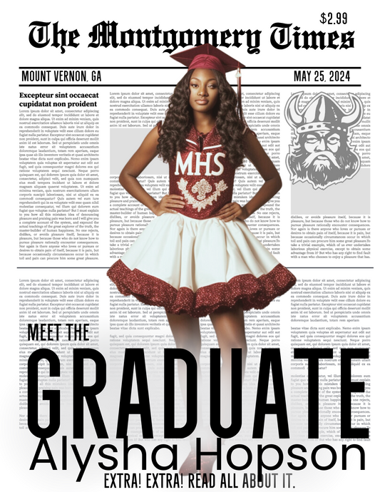 Graduation Newspaper Digital Download