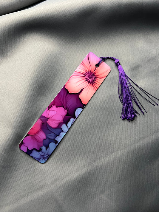 Watercolor Flowers Bookmark