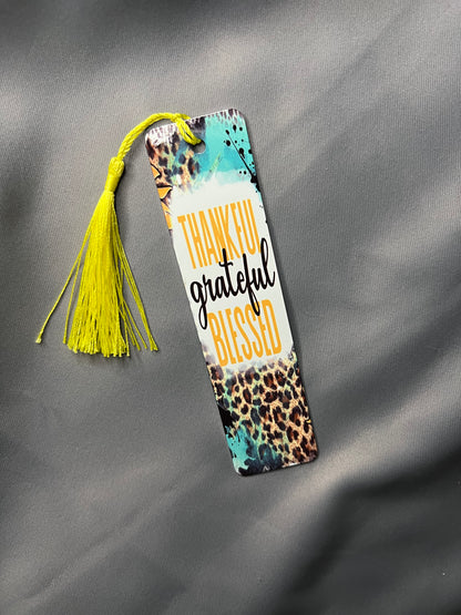 Thankful, Grateful, Blessed Bookmark