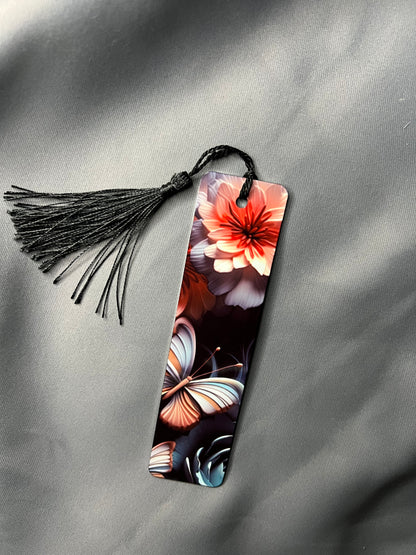 3D Flower and Butterfly Bookmark