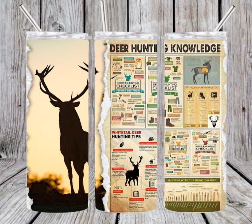 Deer Hunting Knowledge Tumbler