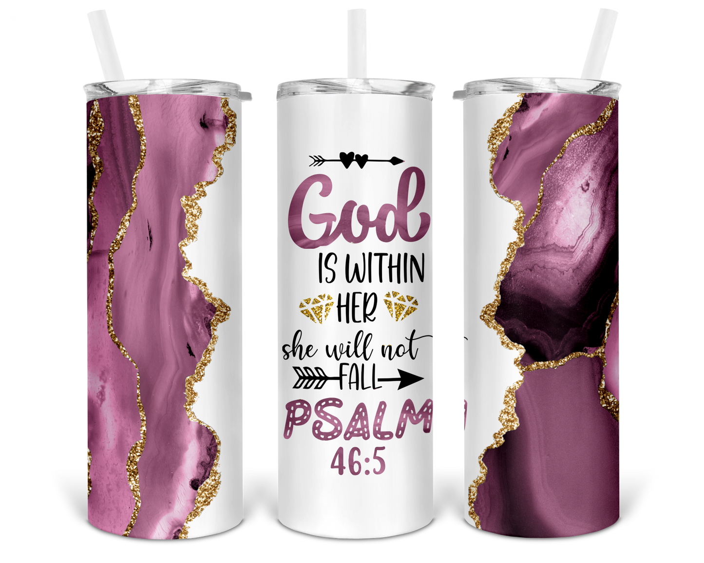 God Is Within Her She Will Not Fall Tumbler